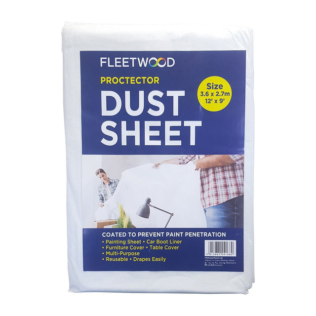 Fleetwood Protector Dust Sheet 12ft X 9ft - PAINT TOOLS - Beattys of Loughrea