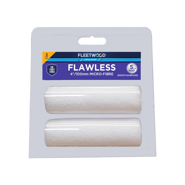 Fleetwood 4" Flawless MicroFibre 2 Pack Sleeves 5mm - ROLLERS/SLEEVES - Beattys of Loughrea