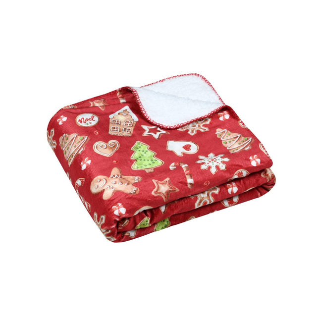 STOF Hohoho Christmas Throw, Multicolour, 130x160cm - THROWS/BLANKETS - Beattys of Loughrea