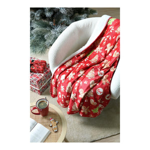 STOF Hohoho Christmas Throw, Multicolour, 130x160cm - THROWS/BLANKETS - Beattys of Loughrea