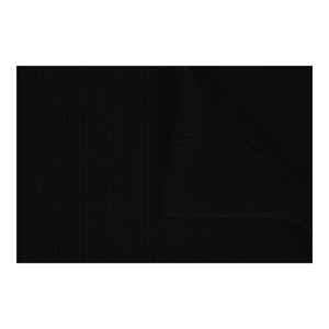 STOF Clayton Ribbed Throw, Black, 125x150cm - THROWS/BLANKETS - Beattys of Loughrea