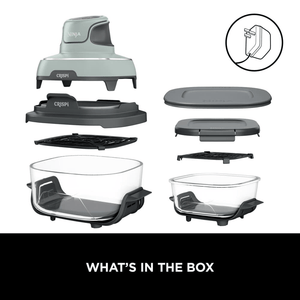 Ninja CRISPi 4 - in - 1 Portable Glass Air Fryer - Sage FN101UKSG - AIR FRYER / DEEP FAT FRYERS - Beattys of Loughrea