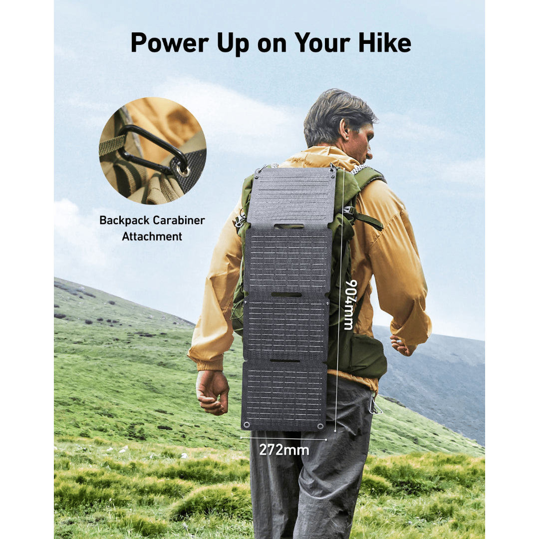 Anker SOLIX PS30 Portable Solar Panel 30w | A24260A1 - USB PC ACCESSORIES - Beattys of Loughrea