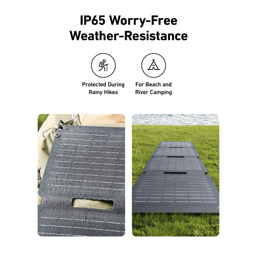 Anker SOLIX PS30 Portable Solar Panel 30w | A24260A1 - USB PC ACCESSORIES - Beattys of Loughrea