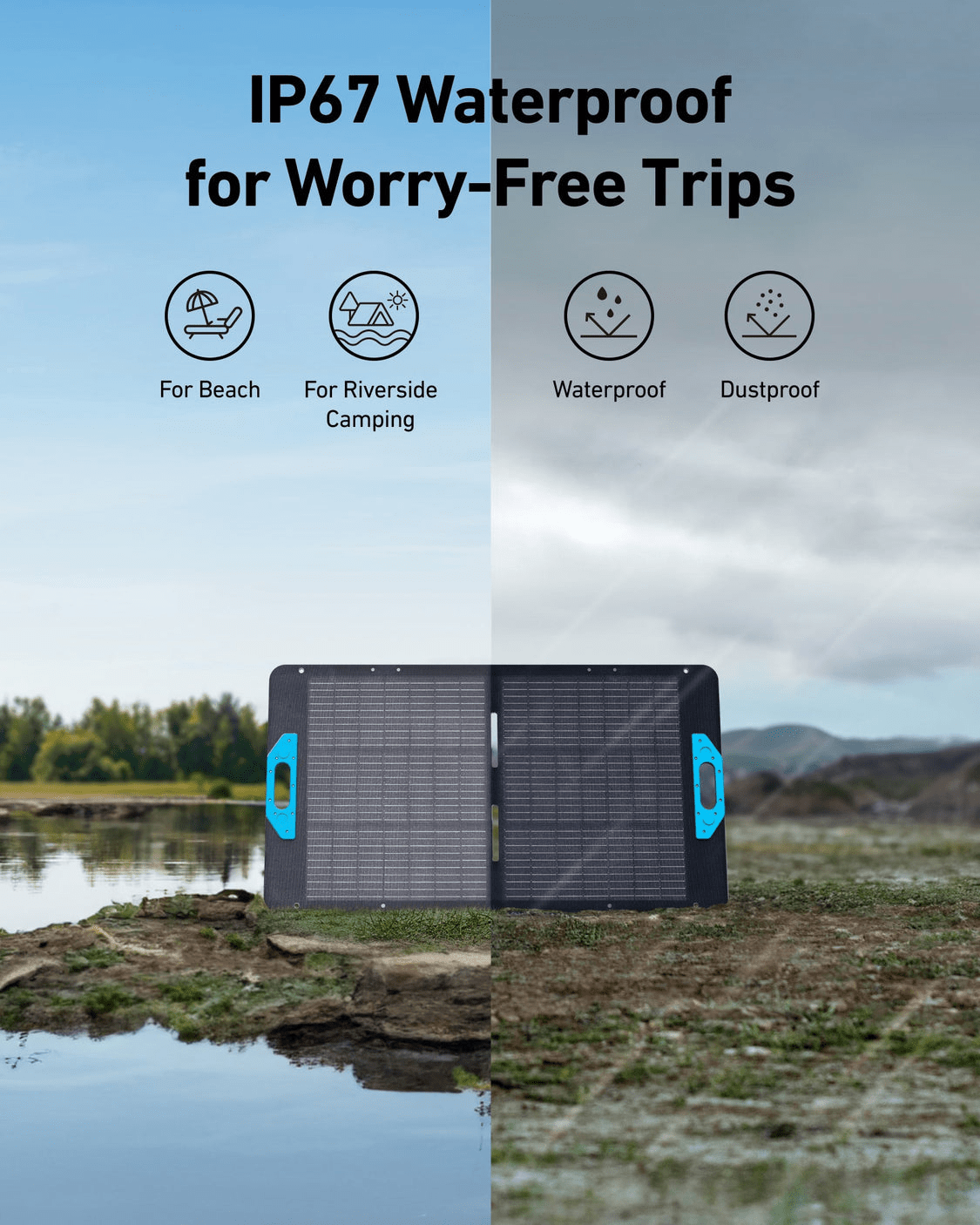Anker Solix Foldable Solar Panel 100 W | A24340A1 - USB PC ACCESSORIES - Beattys of Loughrea