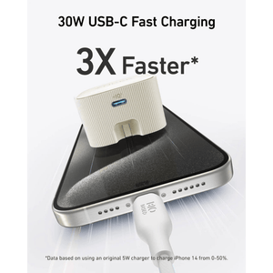 Anker Nano USB C Wall Charger Plug 30W - White - USB PC ACCESSORIES - Beattys of Loughrea