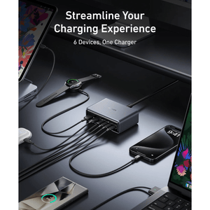 Anker Prime Charger 200W 6 Ports ( 4 x USB c 2 x USB A ) GaN - A2683241 - USB PC ACCESSORIES - Beattys of Loughrea