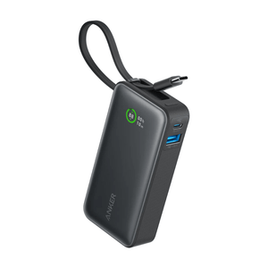 Anker Nano Power Bank 30W 10,000mah Built In USB C Cable - Black - USB PC ACCESSORIES - Beattys of Loughrea