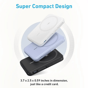 Anker 322 MagGo Wireless Power Bank 5000mAh 7.5W - Black - USB PC ACCESSORIES - Beattys of Loughrea