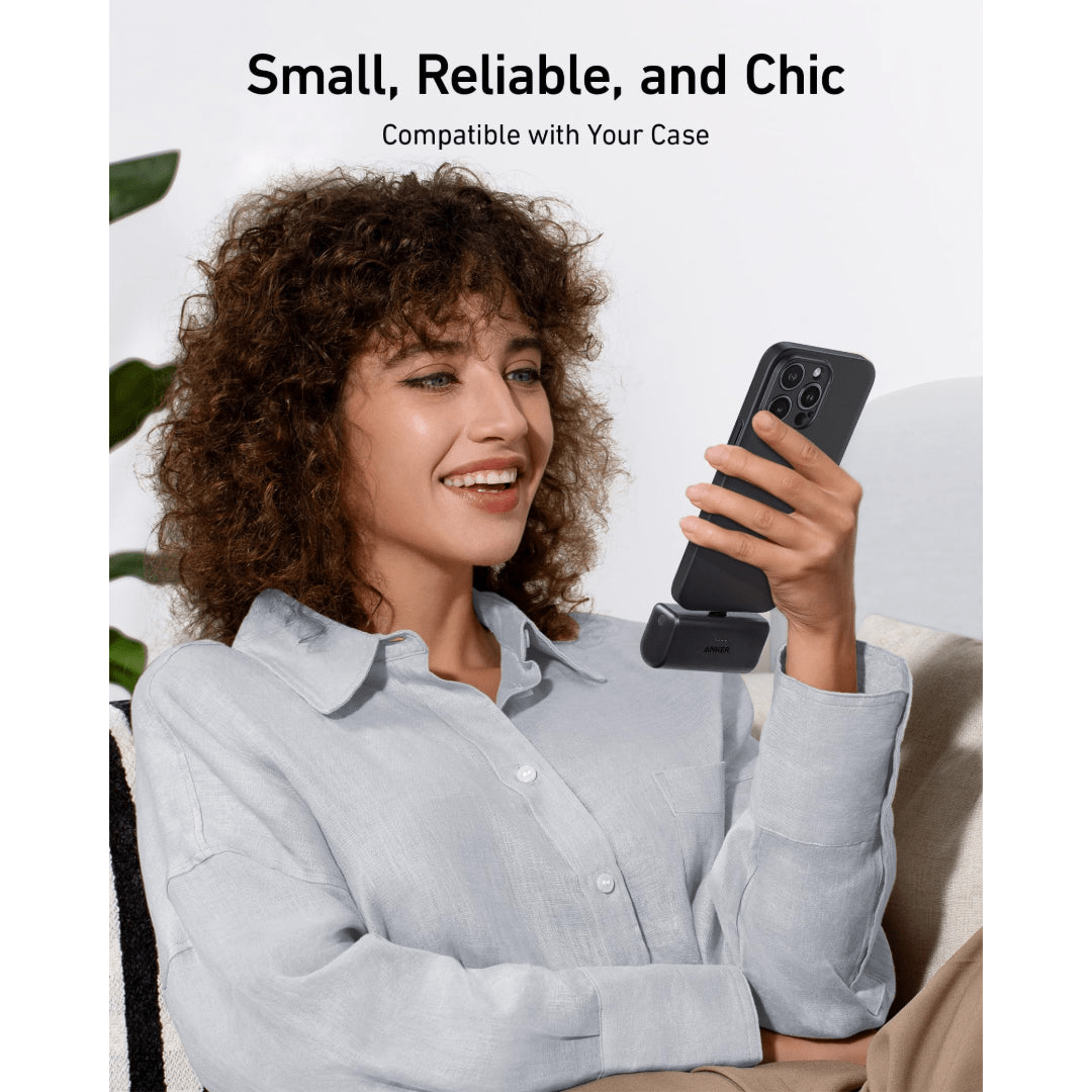 Anker Nano 22.5W Built in USB C Power Bank 5,000mah - White - USB PC ACCESSORIES - Beattys of Loughrea