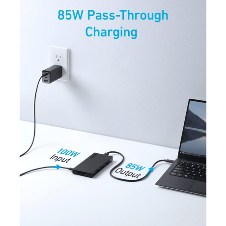 Anker 364 USB C Hub 10 - in - 1, Dual 4K HDMI) - Black - BATTERY CHARGERS - Beattys of Loughrea