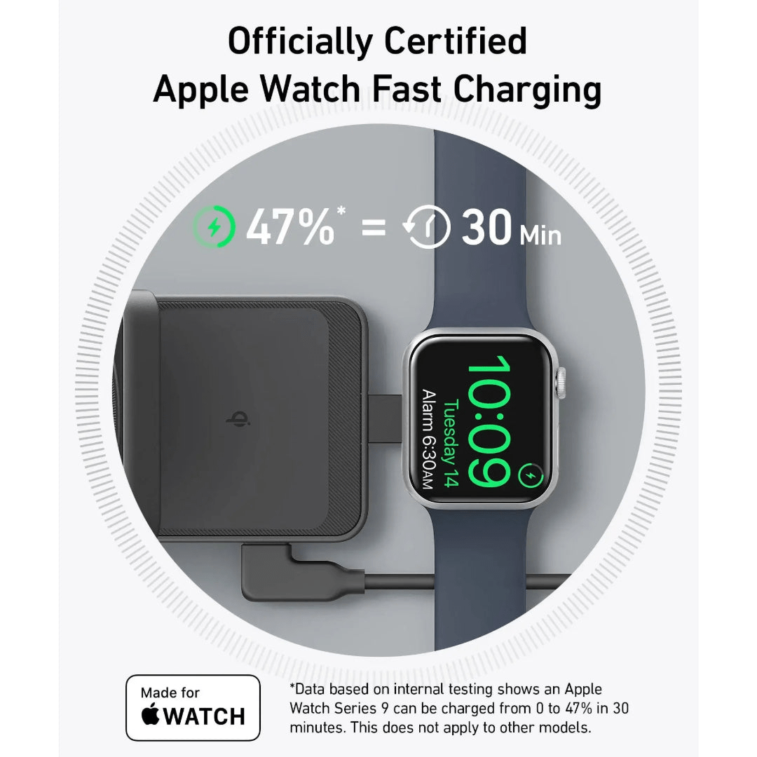 Anker MagGo Wireless Charging Station 15W Foldable 3 in 1 - White - BATTERY CHARGERS - Beattys of Loughrea