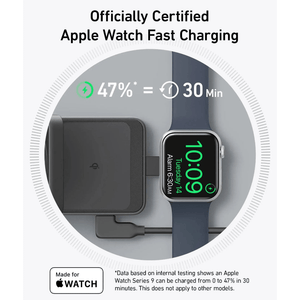 Anker MagGo Wireless Charging Station 15W Foldable 3 in 1 - White - BATTERY CHARGERS - Beattys of Loughrea