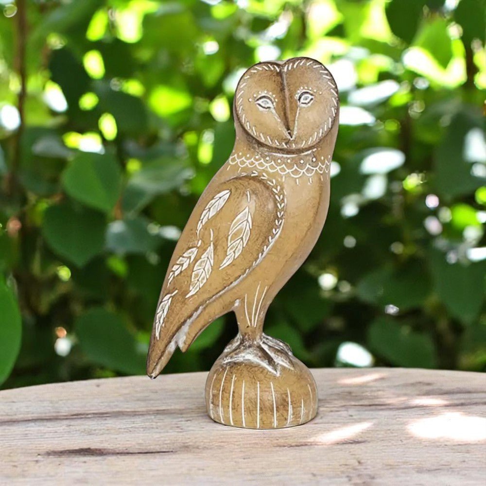 La Hacienda Watchful Owl Resin Garden Ornament - GARDEN ORNAMENTS INCL SOLAR - Beattys of Loughrea