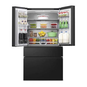 HISENSE PureFlat RF749N4SWFE Fridge Freezer - Black Stainless Steel - FRIDGE OR FR/FREEZER LGE 300L+, USA - Beattys of Loughrea
