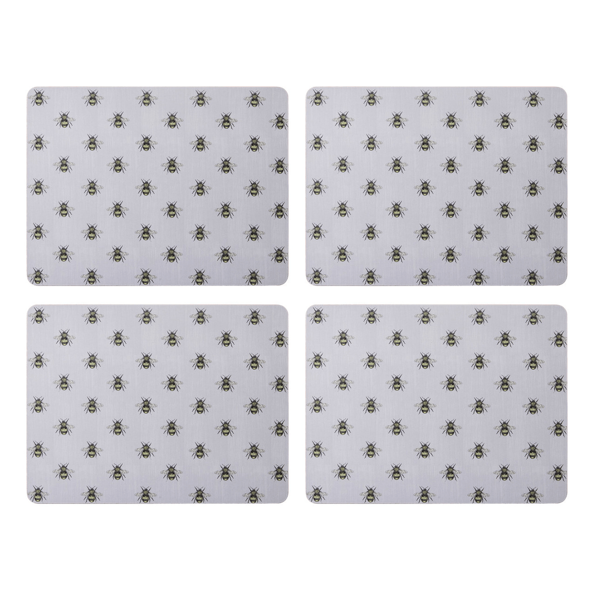 Creative Tops Bee Print Pack of 4 Premium Placemats - TABLEMATS/COASTERS - Beattys of Loughrea