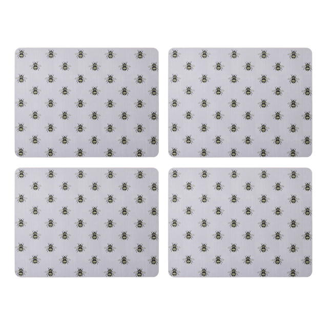 Creative Tops Bee Print Pack of 4 Premium Placemats - TABLEMATS/COASTERS - Beattys of Loughrea