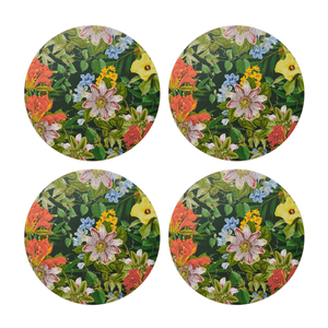 Creative Tops Floral Pack of 4 Premium Round Placemats - TABLEMATS/COASTERS - Beattys of Loughrea