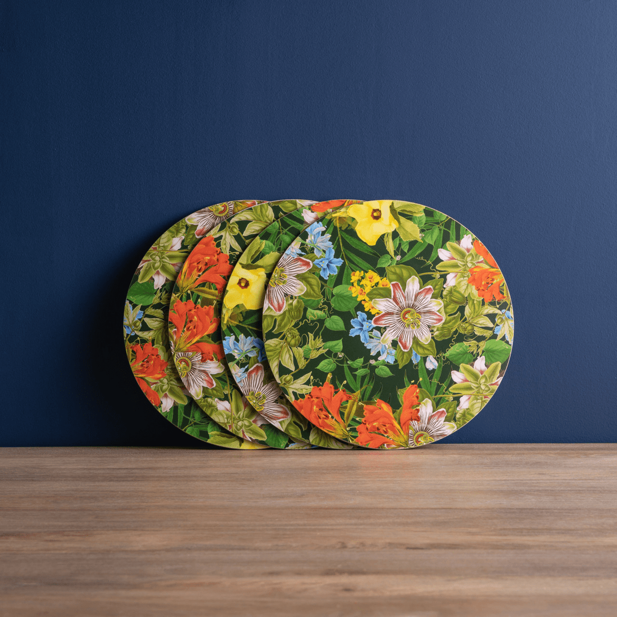 Creative Tops Floral Pack of 4 Premium Round Placemats - TABLEMATS/COASTERS - Beattys of Loughrea