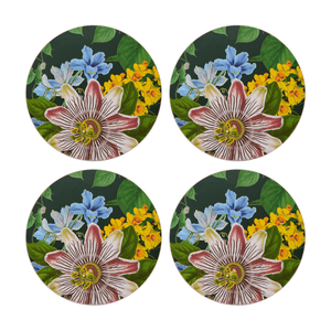 Creative Tops Floral Pack of 4 Premium Round Coasters - TABLEMATS/COASTERS - Beattys of Loughrea