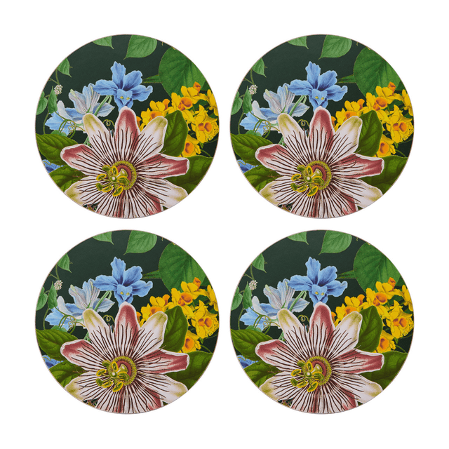 Creative Tops Floral Pack of 4 Premium Round Coasters - TABLEMATS/COASTERS - Beattys of Loughrea