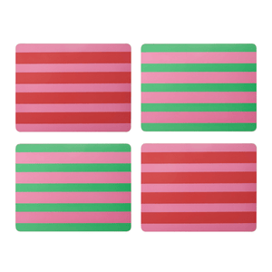 Creative Tops Stripe Print Pack of 4 Premium Placemats - TABLEMATS/COASTERS - Beattys of Loughrea