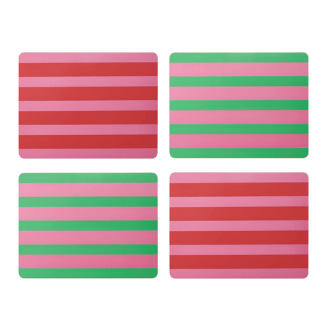 Creative Tops Stripe Print Pack of 4 Premium Placemats - TABLEMATS/COASTERS - Beattys of Loughrea