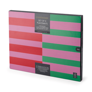Creative Tops Stripe Print Pack of 4 Premium Placemats - TABLEMATS/COASTERS - Beattys of Loughrea