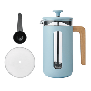La Cafetière Pisa 8 Cup Cafetiere, Sky Blue - CAST IRON KITCHENWARE - Beattys of Loughrea