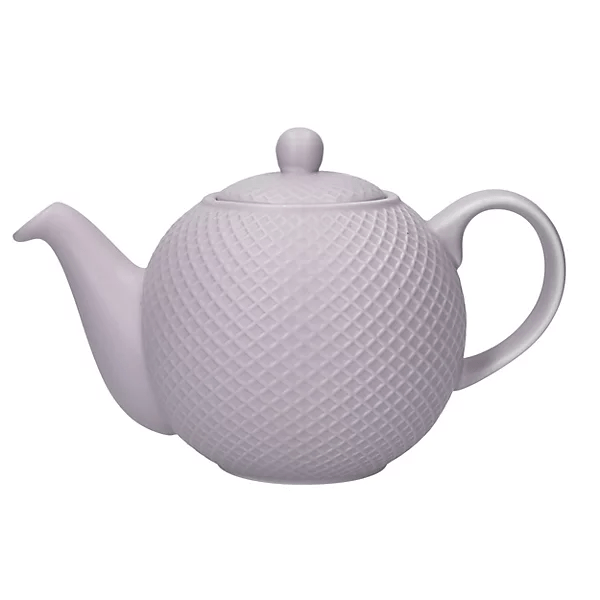 Globe Dusty Lilac 4 Cup Textured Teapot - TEA/COFFEE MAKER/BODUM/MILLS - Beattys of Loughrea