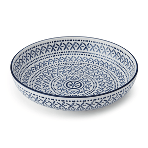 Mikasa Blue Mediterranean Stoneware Bowl, 21 cm - GENERAL LOOSE WARE - Beattys of Loughrea
