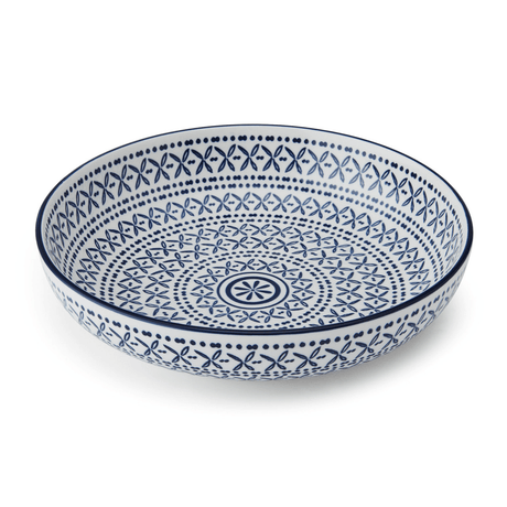 Mikasa Blue Mediterranean Stoneware Bowl, 21 cm - GENERAL LOOSE WARE - Beattys of Loughrea