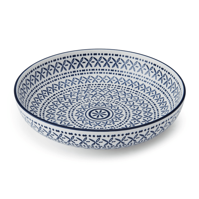 Mikasa Blue Mediterranean Stoneware Bowl, 21 cm - GENERAL LOOSE WARE - Beattys of Loughrea