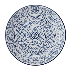 Mikasa Blue Mediterranean Stoneware Bowl, 21 cm - GENERAL LOOSE WARE - Beattys of Loughrea
