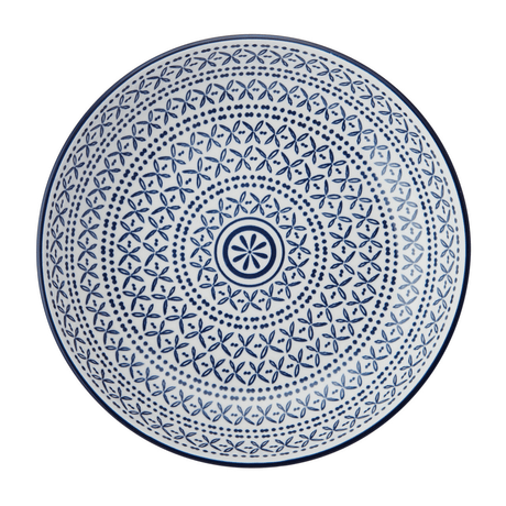 Mikasa Blue Mediterranean Stoneware Bowl, 21 cm - GENERAL LOOSE WARE - Beattys of Loughrea