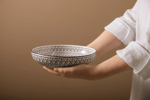 Mikasa Blue Mediterranean Stoneware Bowl, 21 cm - GENERAL LOOSE WARE - Beattys of Loughrea