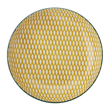 Mikasa Green Leafy Pattern Stoneware Bowl, 21cm - GENERAL LOOSE WARE - Beattys of Loughrea