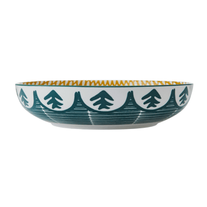Mikasa Green Leafy Pattern Stoneware Bowl, 21cm - GENERAL LOOSE WARE - Beattys of Loughrea