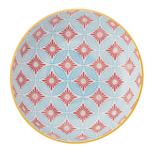 Mikasa Blue Mosaic Stoneware Bowl, 21cm - GENERAL LOOSE WARE - Beattys of Loughrea