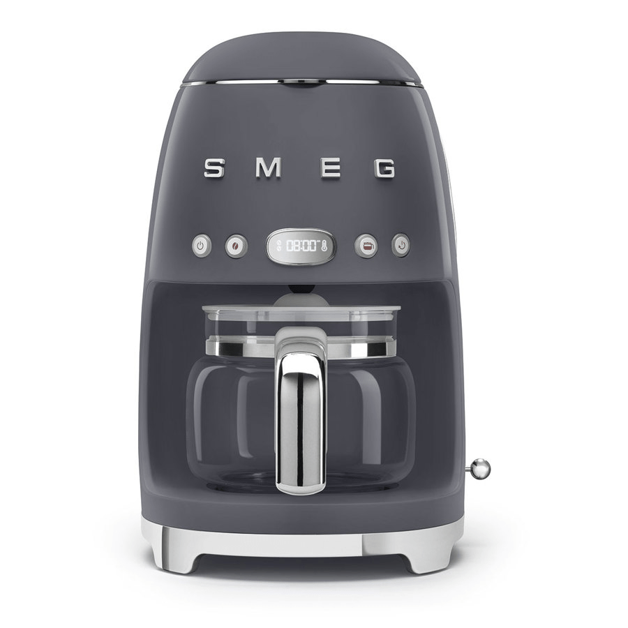 Smeg DCF02PBUK Drip Coffee Machine in Grey - COFFEE MAKERS / ACCESSORIES - Beattys of Loughrea