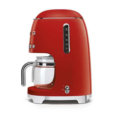 Smeg DCF02PBUK Drip Coffee Machine in Red - COFFEE MAKERS / ACCESSORIES - Beattys of Loughrea