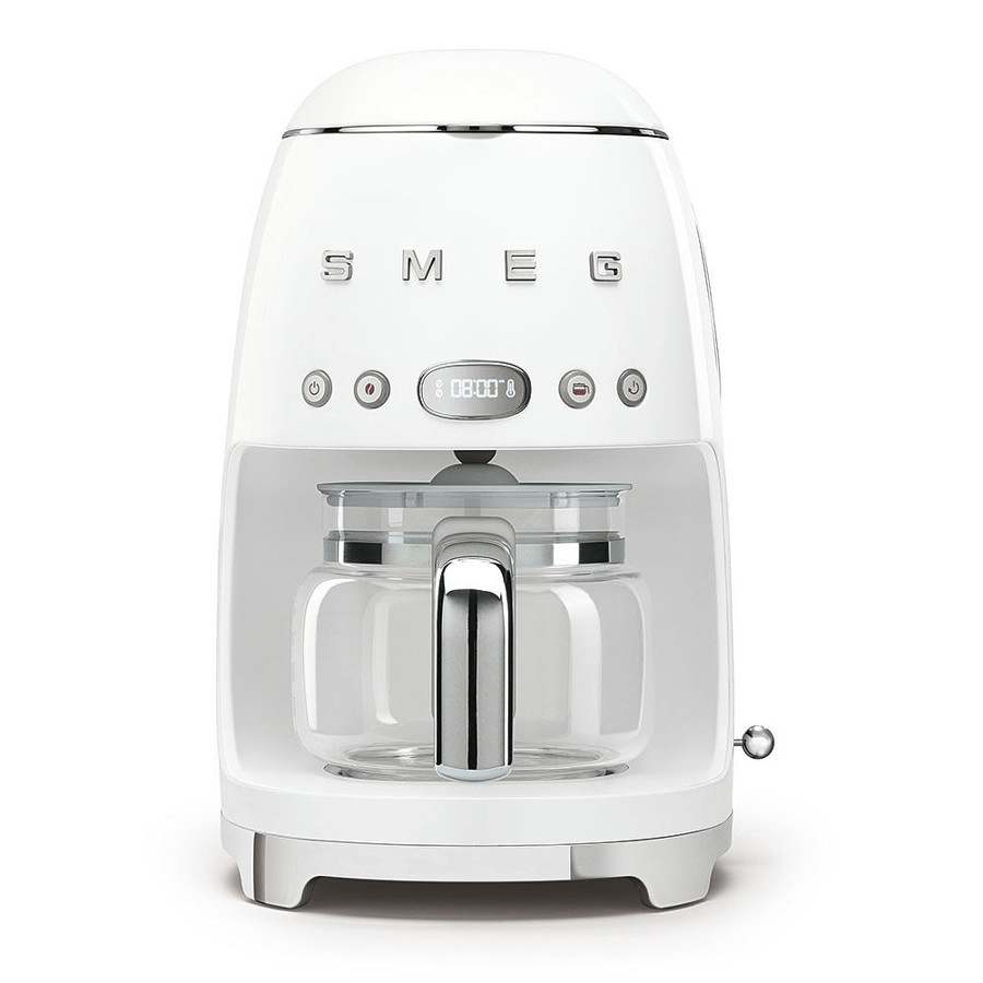 Smeg DCF02PBUK Drip Coffee Machine in White - COFFEE MAKERS / ACCESSORIES - Beattys of Loughrea