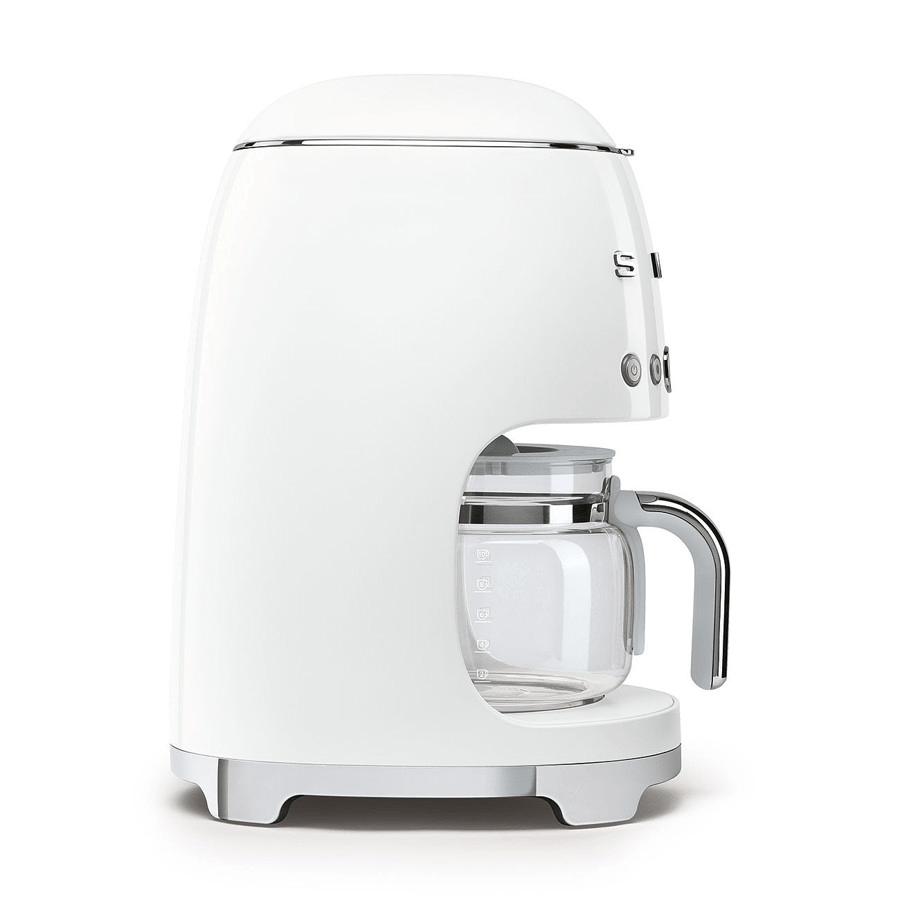 Smeg DCF02PBUK Drip Coffee Machine in White - COFFEE MAKERS / ACCESSORIES - Beattys of Loughrea