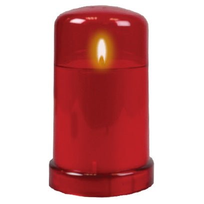 Battery Operated Grave Light Red - GRAVESIDE ORNAMENTS/ PLAQUES - Beattys of Loughrea