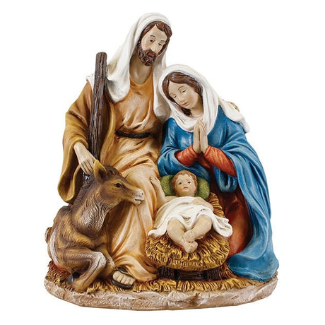 Resin Holy Family Nativity - 10 inch (89560) - XMAS CERAMIC WOOD RESIN GLASS ORNAMENTS - Beattys of Loughrea