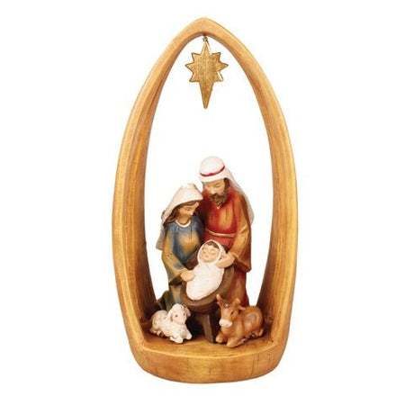 Resin Nativity Arch - Star/12 inch/ 5 Figures (89614) - XMAS CERAMIC WOOD RESIN GLASS ORNAMENTS - Beattys of Loughrea