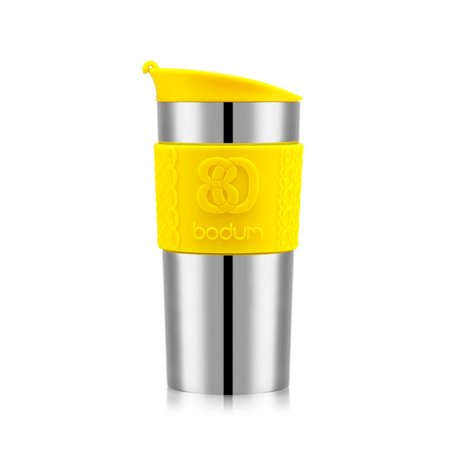 Bodum Vacuum Travel Mug 0.35 l, 12 oz, Lemon - FLASKS - Beattys of Loughrea