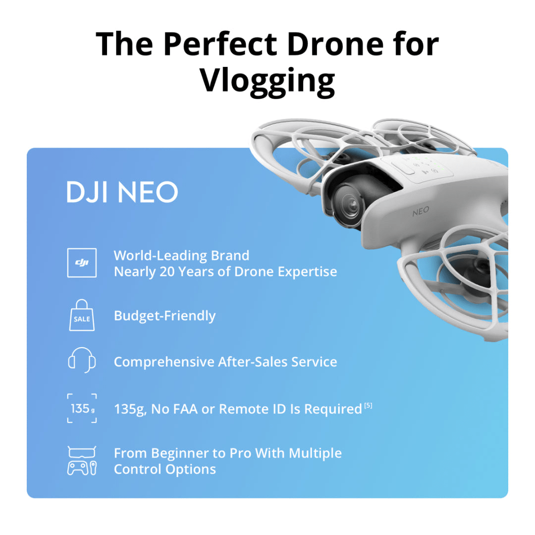 DJI Neo Fly More Combo Kit Compact Drone | CP.FP.00000185.01 - CAMERA DRONE - Beattys of Loughrea