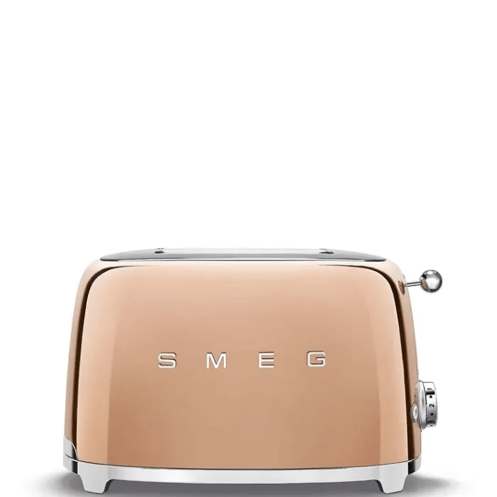 Smeg TSF01RGUK 50S Style 2 Slice Toaster - Rose Gold - TOASTERS - Beattys of Loughrea