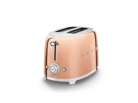 Smeg TSF01RGUK 50S Style 2 Slice Toaster - Rose Gold - TOASTERS - Beattys of Loughrea